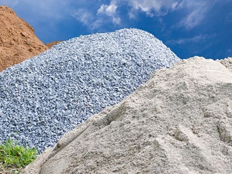 Material pasir dan batu