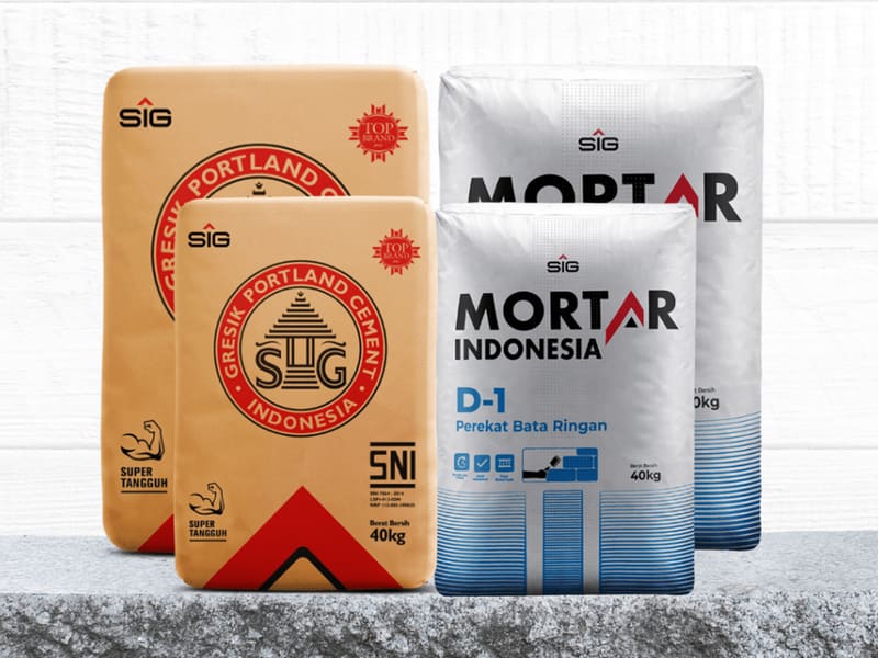 Stok semen dan mortar